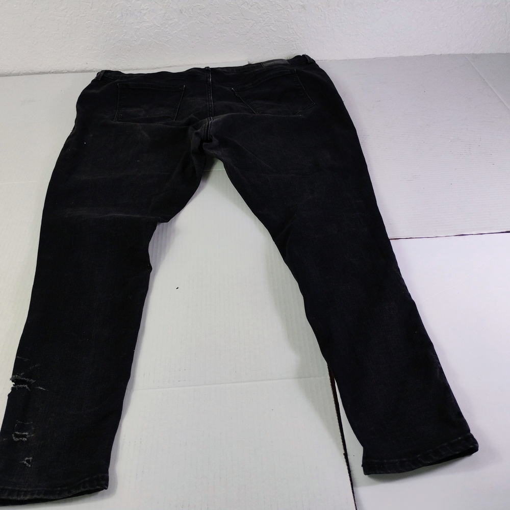 Levi's Women Black High Rise Super Skinny Ash WashnJeans  Plus Size 24W